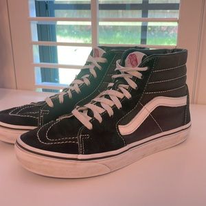 Black Hightop Vans | Women’s 7.5 | Men’s 6